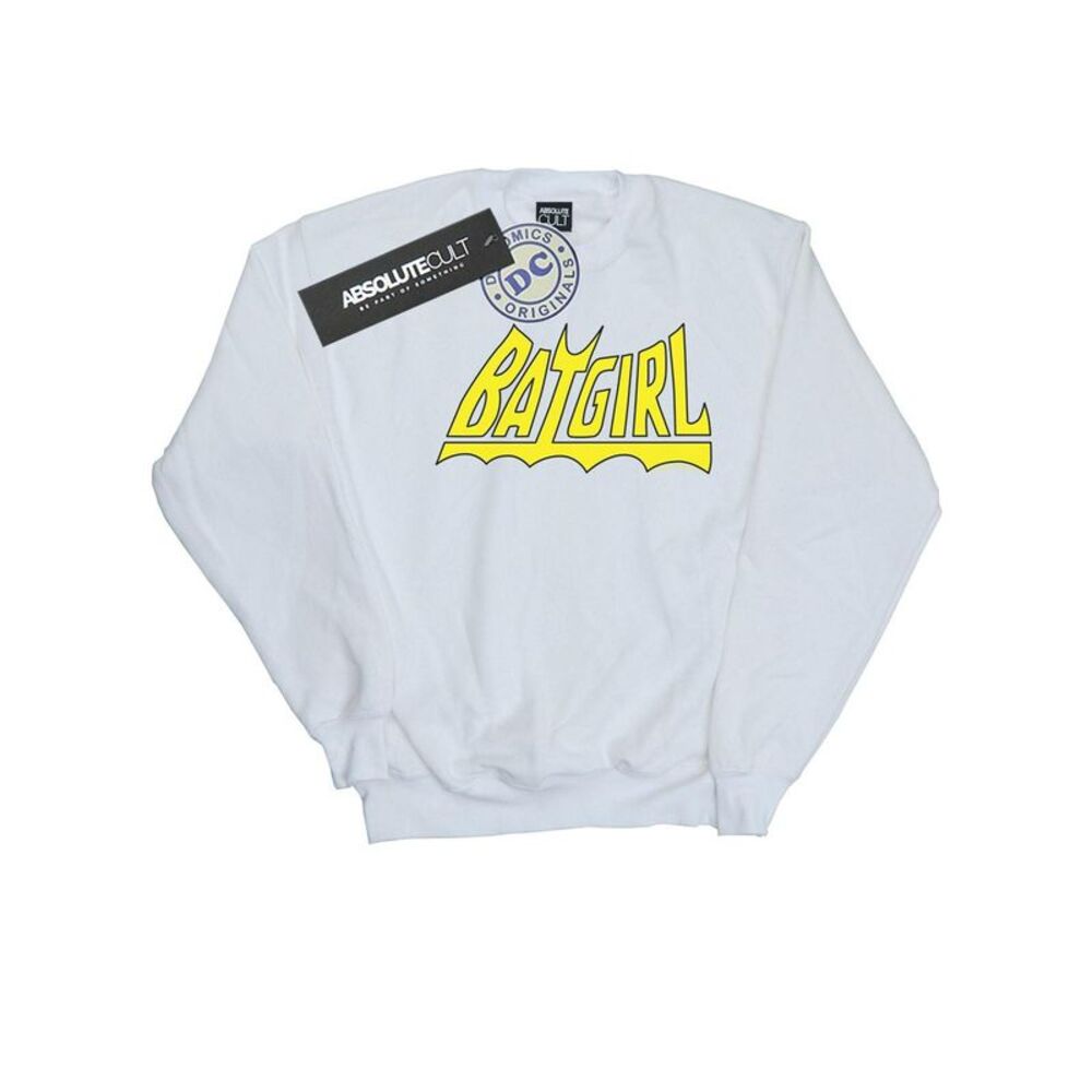 DC Comics Womens/Ladies Batgirl Logo Sweatshirt / White